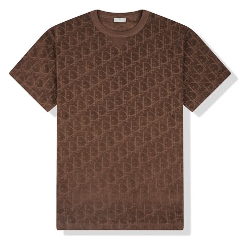 dior oblique shirt brown